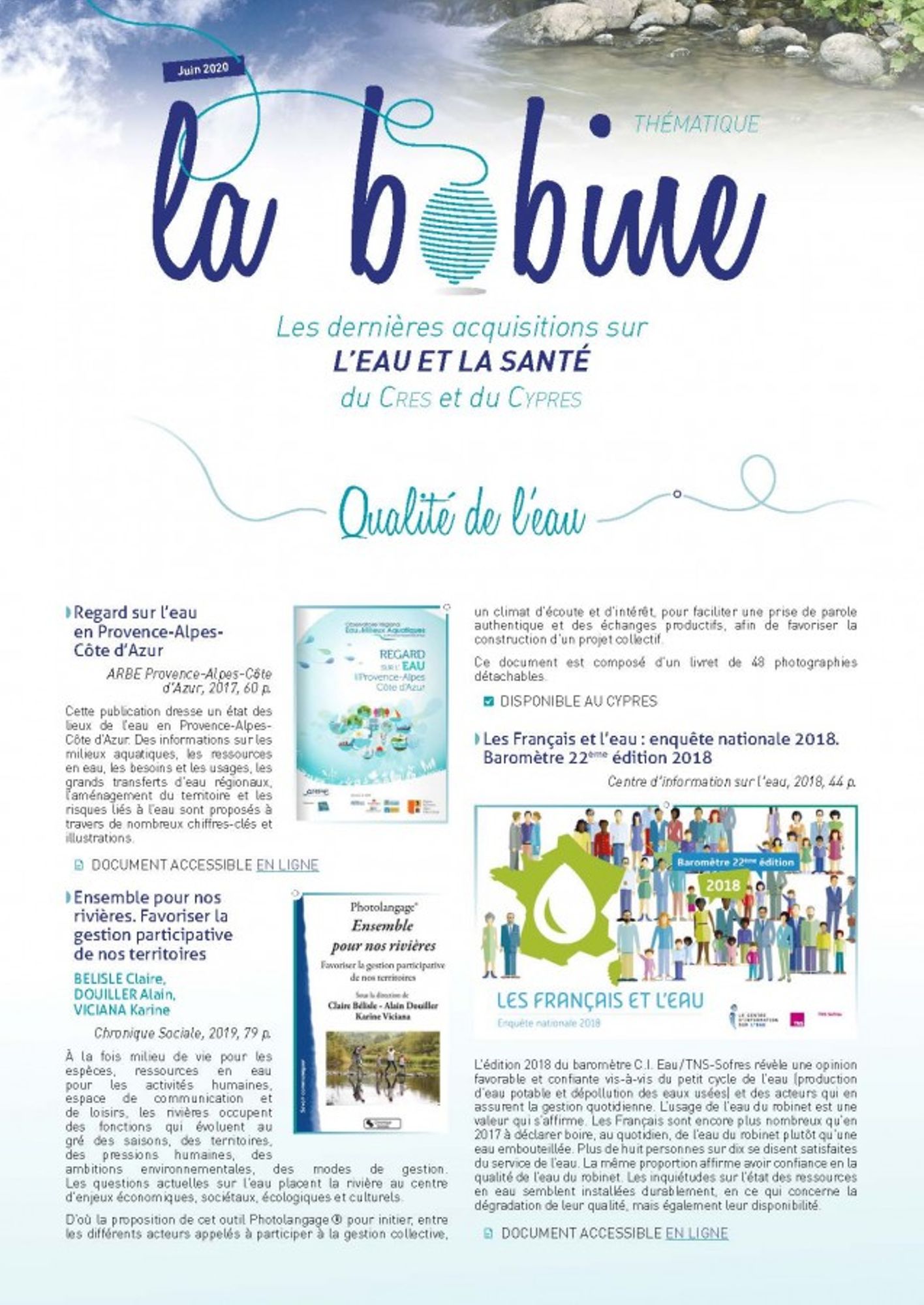 Bobine n° 13 - Eau & Santé