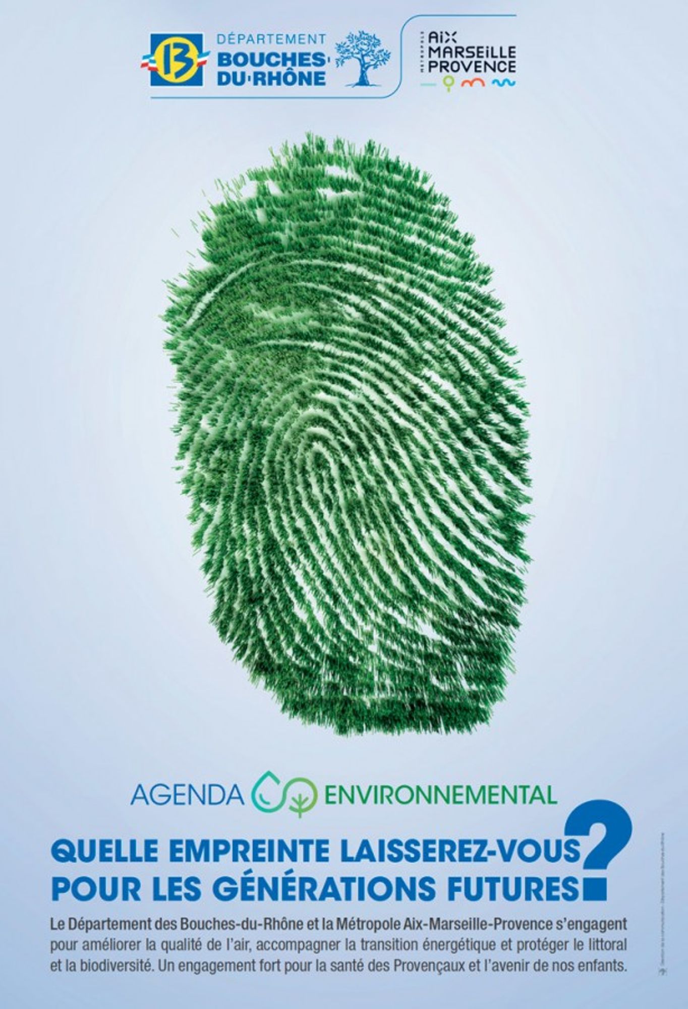 Quelle empreinte laisserez-vous pour les générations futures ?  L'agenda environnemental du Conseil départemental des Bouches-du-Rhône